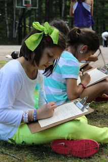 Journalism campers hard at work