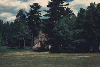 Antique Chapel Surrounded By Trees In 1950s